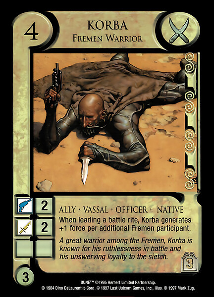 Korba, Fremen Warrior